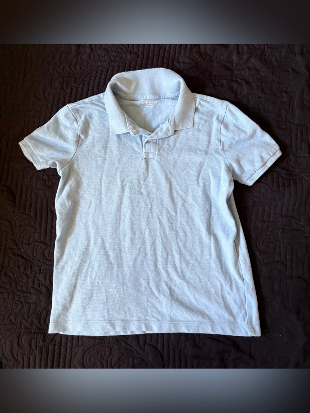 Old Navy Kids Light Blue Polo Shirt Size Small (6-7)